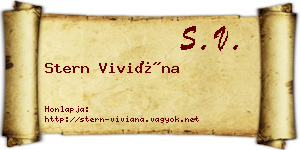 Stern Viviána névjegykártya